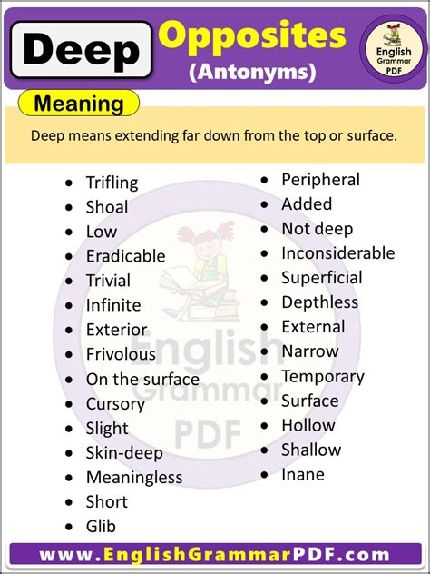 antonyms of deep